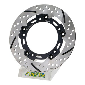 SUNSTAR(�T���X�^�[) ET814BKWR �v���~�A�����[�V���O �t�����g�f�B�X�N���[�^�[ ET814BKWR �_�b�N�X125[22-25]�b�����L�[125 ABS[18-20]�bSUPER CUB C125[18-23] �o�C�N �f�B�X�N���[�^�[