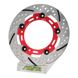 SUNSTAR(�T���X�^�[) ET814RDWR-BL �v���~�A�����[�V���O �t�����g�f�B�X�N���[�^�[ ET814RDWR-BL �_�b�N�X125[22-25]�b�����L�[125 ABS[18-20]�bSUPER CUB C125[18-23] �o�C�N �f�B�X�N���[�^�[