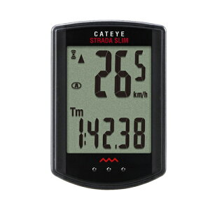 CATEYE(�L���b�g�A�C) CC-RD310W STRADA SLIM �u���b�N ���]�� �T�C�N���R���s���[�^�[�{��
