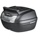 バイク リアボックス(トップケース) リアボックス 40L キャリア付 SH40CG CARGO(カーゴ) 無塗装ブラック ボックスの上がキャリアとしても使えて...