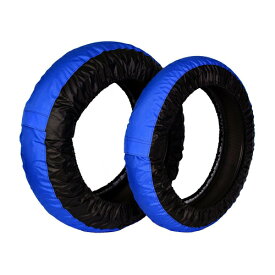 Rise(ライズ) バイク タイヤ保護カバー まもるくん 10インチ ブルー/ブラック 012103