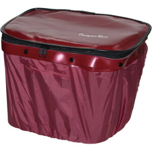 Y.S.S(横山サドルカバー商会) ひったくり防止前カゴカバー L ワインレッド 自転車 バスケットカバー