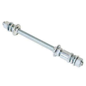 中野鉄工所 変速機後芯棒一式 ロング シルバー 自転車 ハブ部品