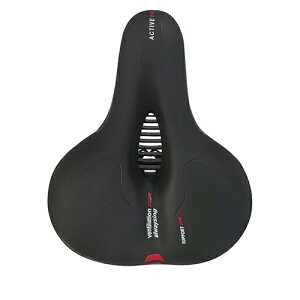 エナジープライス 軽快車用厚手サドル ワインポイントレッド 自転車