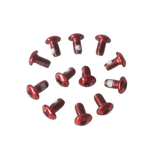 エナジープライス 自転車 ディスクブレーキローターボルト レッド 自転車 ブレーキ