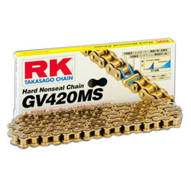 RK Japan スタンダードシリーズ GV420MS-100L ED.ゴールド バイク チェーン