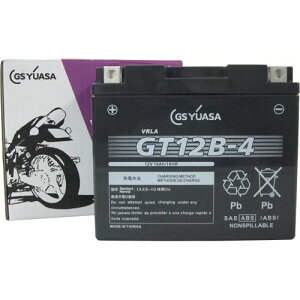 GS���A�T GT12B-4 VRLA(����َ�)�o�b�e���[ �o�C�N ���^MF�o�b�e���[