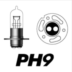 M&H PH9 6V35/35W P15D-30 (�N���A) 11 C �o�C�N �w�b�h���C�g��