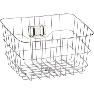 センタン工業 角型ワイヤーバスケット ステンレス SST-416ys 自転車 フロントバスケット・新聞・前カゴ