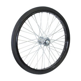 オオシマ 自転車 完組ホイール 26×2 1/2 ノーパンクタイヤ付リムセット 組付 ブラック