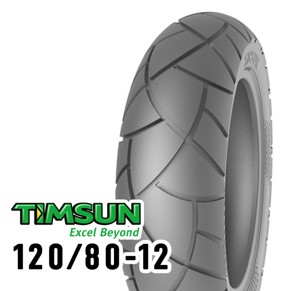 TIMSUN(ティムソン) バイク タイヤ TS636 120/80-12 65J TL フロント TS-636 | パーツダイレクト2