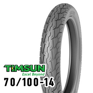 TIMSUN(�e�B���\��) TS649 70/100-14 37P TT �t�����g TS-649 �o�C�N �^�C�� �X�N�[�^�[�E�r�W�l�X�E�~�j�o�C�N