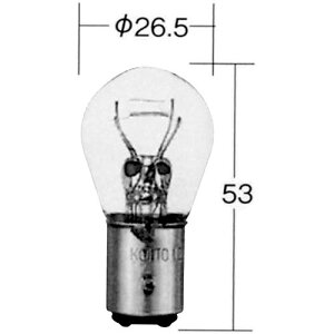 KOITO(�R�C�g) 4524 12V21/5W BAY15d �N���A �o�C�N �E�C���J�[�E�e�[����