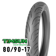 TIMSUN(ティムソン) ストリートハイグリップ TS692 80/90-17 45N TL フロント/リア TS-692 バイク タイヤ…
