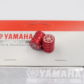 ヤマハ純正 音叉 エアーバルブキャップ Type1 レッド アルミ 長さ 16mm x 外径 12.5mm YAMAHA GENUINE PARTS クリックポスト送付