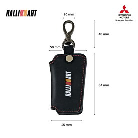 三菱純正 RALLIART スマートキーケース ヌバックレザー カバー ケース リモート リモコン ラリーアート MITSUBISHI GENUINE ACCESSORIES クリックポスト送付