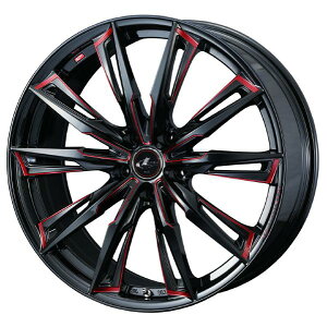 Weds LEONIS GX 17C` 5H PCD114.3 7.0J +47 BK/SC(RED) 1{ 39363