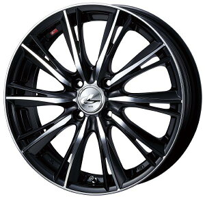 Weds LEONIS WX 15インチ 4H PCD100 4.5J +45 BKMC 2本 33860