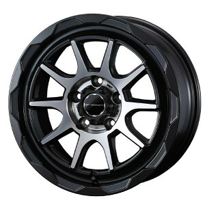 WEDS ADVENTURE MUD VANCE 06 16C` 5H PCD100 6.0J +40 MAT BLACK POLISH 1{ 41055