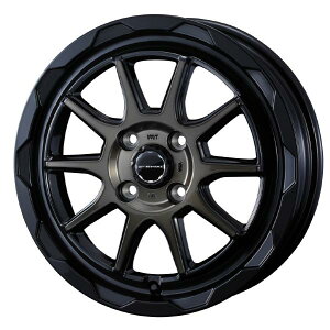 WEDS ADVENTURE MUD VANCE 06 12C` 4H PCD100 4.0J +40 BLACK POLISH BRONZE-CLEAR 1{ 39804