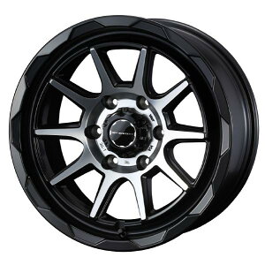 WEDS ADVENTURE MUD VANCE 06 17C` 6H PCD139.7 6.5J +38 MAT BLACK POLISH 1{ 39823