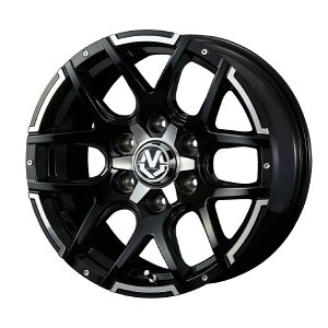 WEDS ADVENTURE MUD VANCE 04 17C` 6H PCD139.7 6.5J +38 BLACK POLISH 2{ 38928