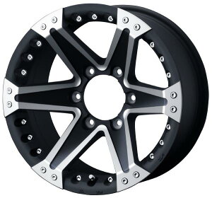 WEDS ADVENTURE MUD VANCE 01 16C` 6H PCD139.7 8.0J +5 MAT BLACK POLISH 2{ 33829