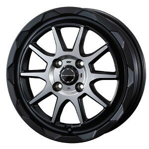 WEDS ADVENTURE MUD VANCE 06 14C` 4H PCD100 4.5J +45 MAT BLACK POLISH 4{ 39807