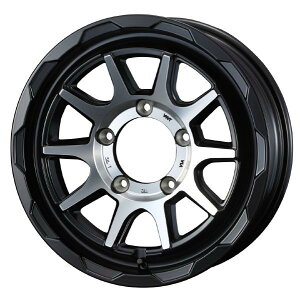 WEDS ADVENTURE MUD VANCE 06 16C` 5H PCD139.7 6.0J -5 MAT BLACK POLISH 4{ 40228