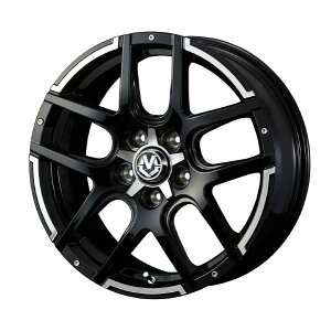 WEDS ADVENTURE MUD VANCE 04 17C` 5H PCD114.3 7.0J +38 BLACK POLISH 4{ 38929
