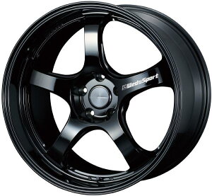 WEDSSPORT RN05M 19�C���` 5H PCD112 9.0J +30 GLOSS BLACK 1�{ 73655