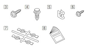 トヨタ TOYOTA 純正品 フィッティングキット クラウン リヤスパッツ用 08158-30119 取付部品