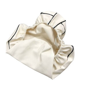 日本製シートカバー/アドレスV100(CE11A/CE13A)【白カバー・黒パイピング】(被せ)SUZUKI(スズキ)