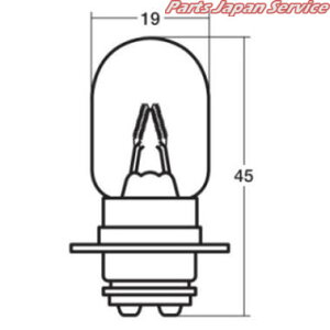 A3625A 6V25/25W T19L P15d-25-1 d X^[