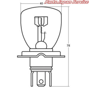 A8151H 12V65/60W RP40 P43t-38/35�d�� �X�^�����[
