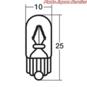 WB127Y 12V5W CG[ T10 W2.1X9.5d EGbWB X^[