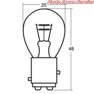 A4964ES 12V21/5 �ϐk S25 BAY15d �d�� �X�^�����[