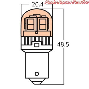 SL583 LED�o���u �X�^���_�[�h S25 �X�^�����[