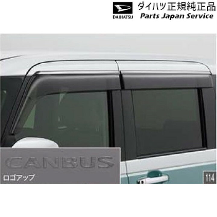 楽天市場】LA850S系ムーヴキャンバス 114.ワイドバイザー(ステンレス 