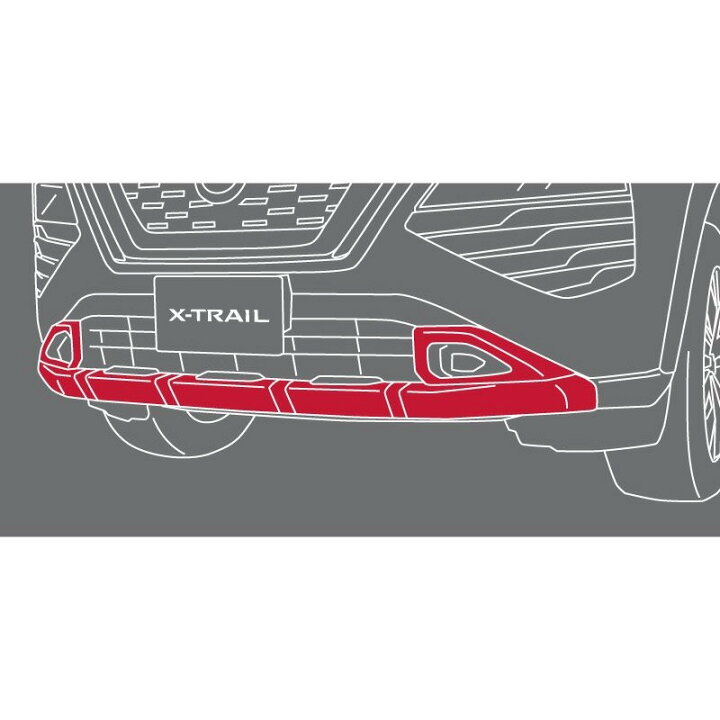 楽天市場】T33系エクストレイル フロントアンダーカバー X-TRAIL 