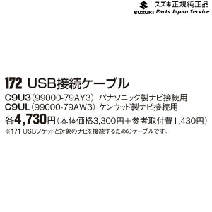 yGg[ς݂9/4`9/11|Cg5{z  XYL SUZUKI JB64WnWj[ 172 USBڑP[u JIMNY