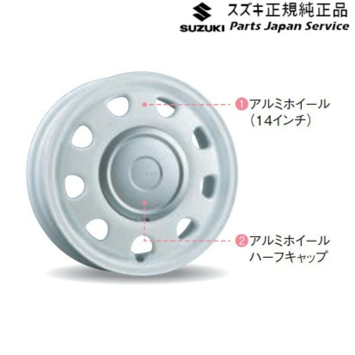 楽天市場】純正 スズキ SUZUKI HE33S系ラパン 45.アルミホイールセット 