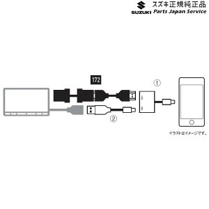 XYL SUZUKI MK54SnXy[VA 172. HDMIڑP[u CA2V 99000-79BR2 SPACIA