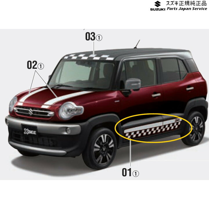 楽天市場】MN71S系クロスビー 01.ドアスプラッシュガードパネル 