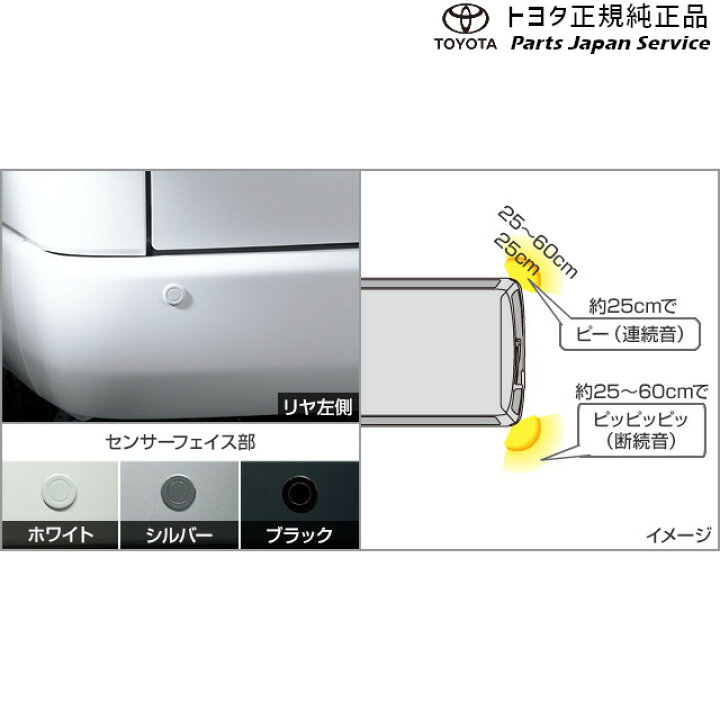 楽天市場】純正 トヨタ TOYOTA 200系ハイエース コーナーセンサー(リヤ 