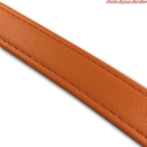 汎用レザーベルト(タンデムベルト)/汎用レザーベルト(タンデムベルト等)/カラー:オレンジ/ステッチ:透明/長さ:64cm/幅:2.5cm