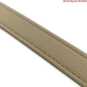 汎用レザーベルト(タンデムベルト)/汎用レザーベルト(タンデムベルト等)/カラー:ベージュ/ステッチ:透明/長さ:64cm/幅:2.5cm