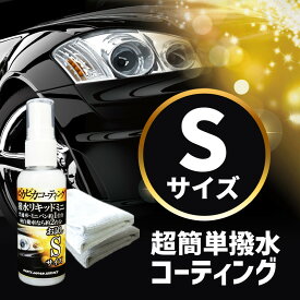 ピカピカコーティング撥水リキッドSサイズ マイクロファイバークロス2枚付き ガラスコーティング剤 車 お試し