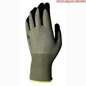 ソフキャッチプラスシルキーストレッチ天然ゴムコートオリーブ A-497-L