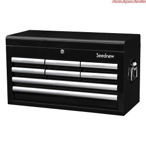 4段8引出しチェスト黒 S-R908-BL